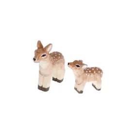 Figurine faon en bois