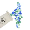 Filet de 40 billes bleu / vert