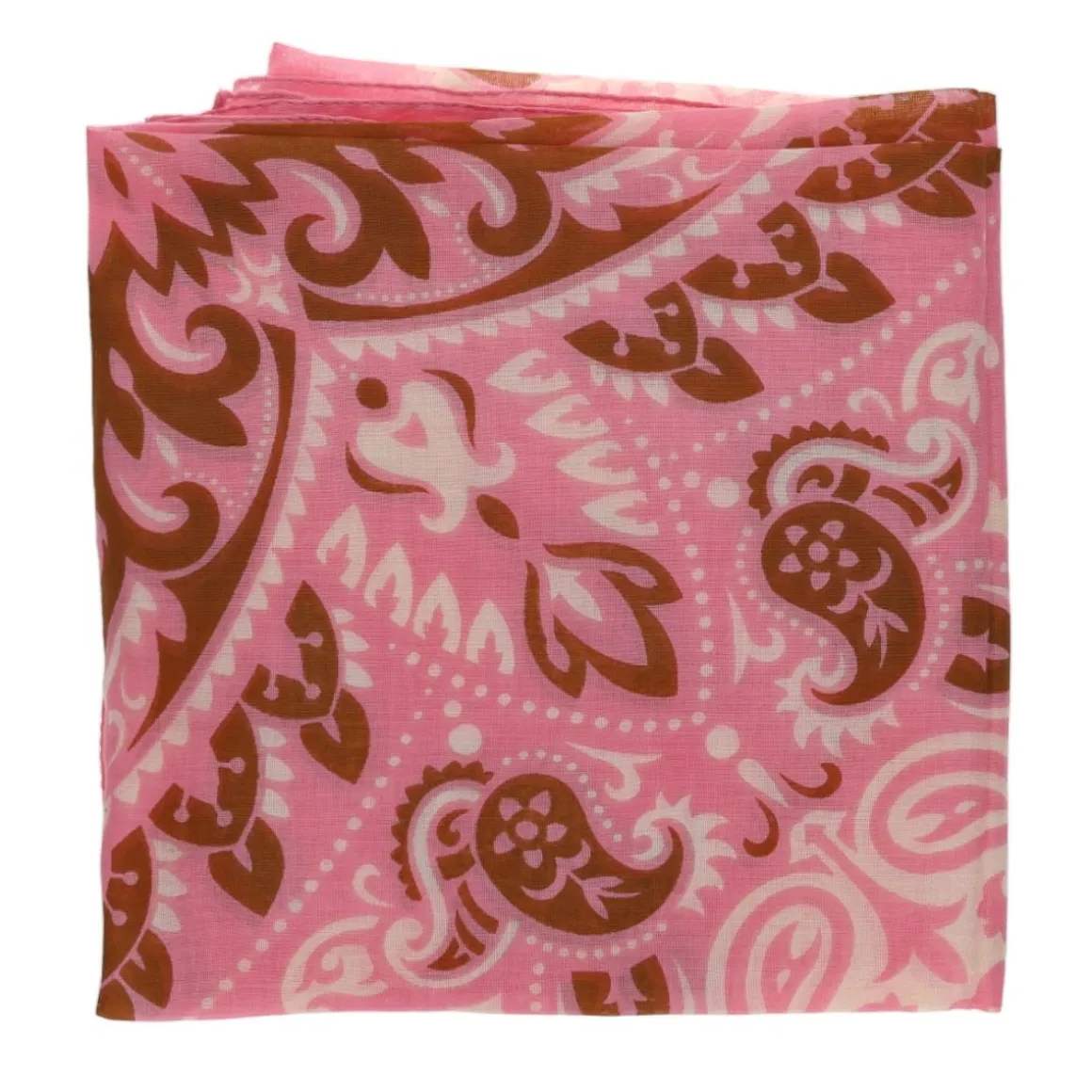 Foulard bandana rose - Grand format
