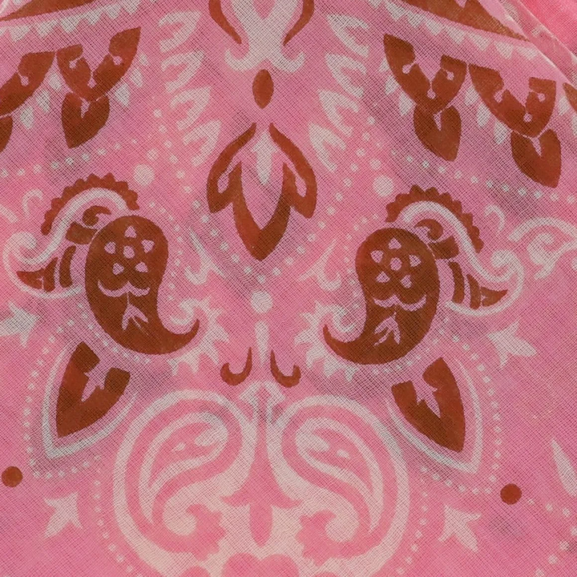 Foulard bandana rose - Petit format