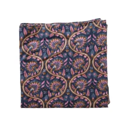 Foulard block print bleu - Mariage Indien
