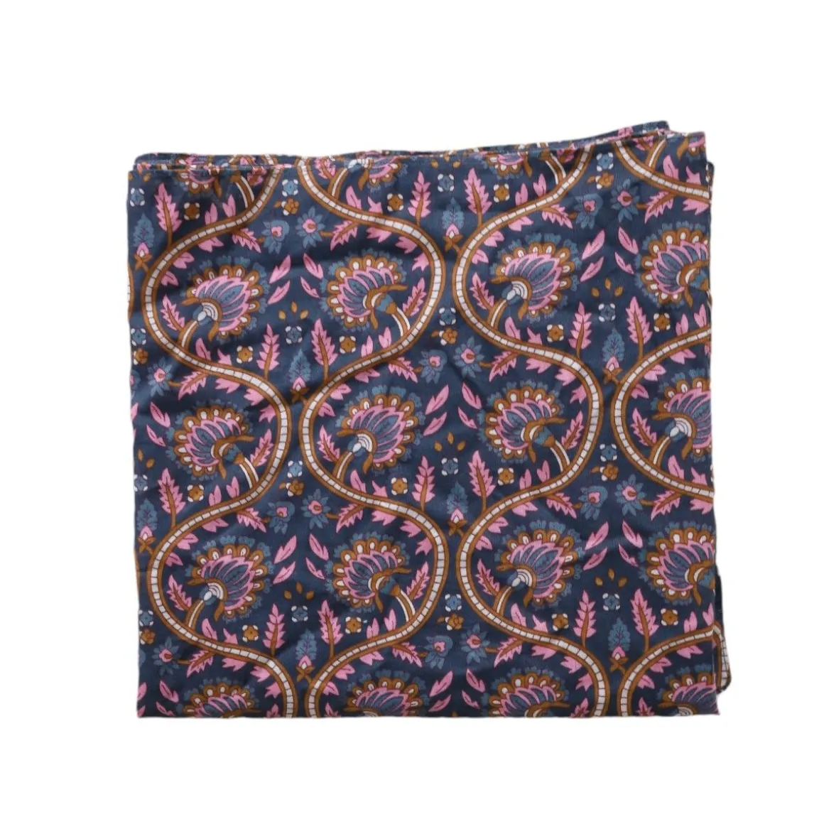 Foulard block print bleu - Mariage Indien