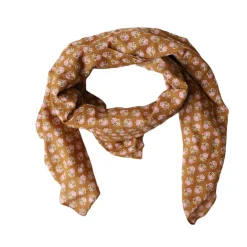 Foulard block print curry - Mariage Indien