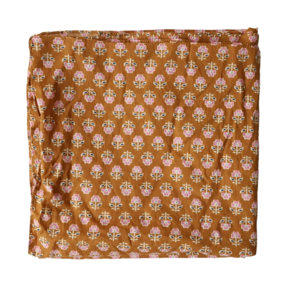Foulard block print curry - Mariage Indien