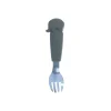 Fourchette avec manche éléphant silicone gris