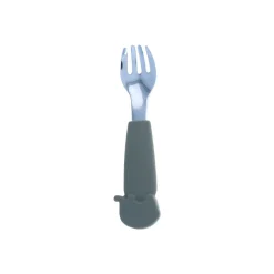 Fourchette avec manche éléphant silicone gris