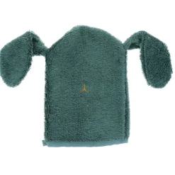 Gant de toilette lapin vert
