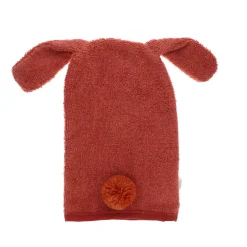 Gant de toilette éponge lapin Terracotta