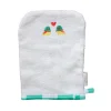Gant de toilette éponge oiseaux - Les Inséparables