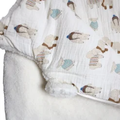 Gigoteuse en tissu sherpa blanc - Doux comme un agneau