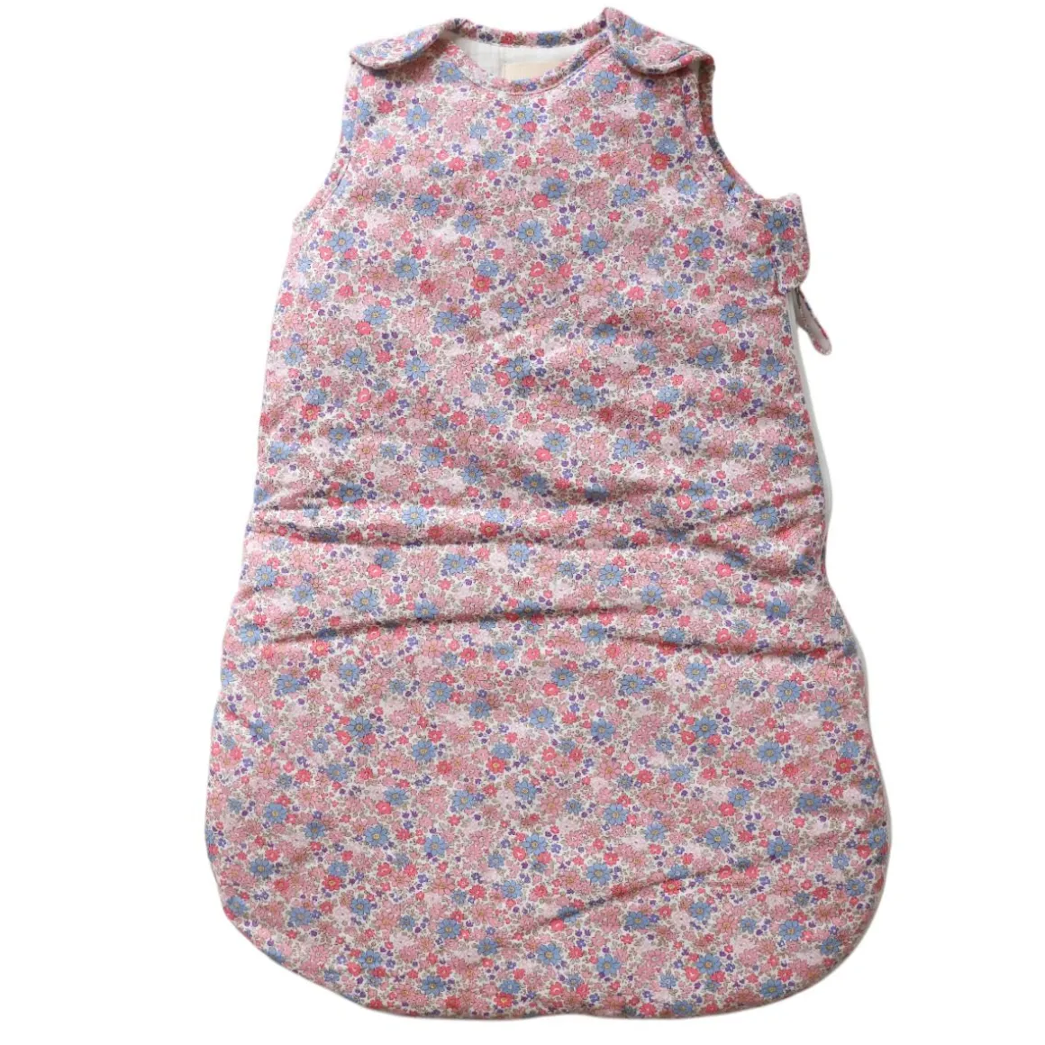 Gigoteuse fleurie bleu et rose