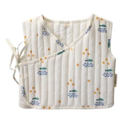 Gilet sans manches matelassé à nouer - Ma bonne étoile