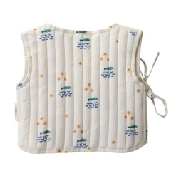 Gilet sans manches matelassé à nouer - Ma bonne étoile