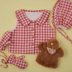Gilet sans manches vichy - La petite poule rousse