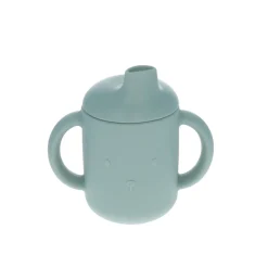 Gobelet en silicone à deux anses ours bleu