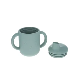 Gobelet en silicone à deux anses ours bleu