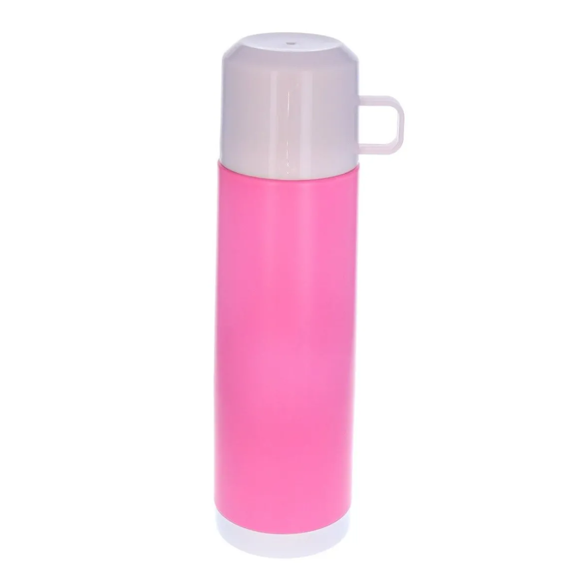 Gourde isotherme avec gobelet intégré rose