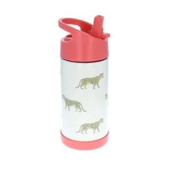 Gourde isotherme rose Léopard - 300ml
