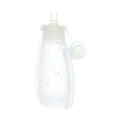 Gourde souple réutilisable bébé à paillettes