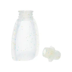 Gourde souple réutilisable bébé à paillettes