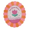 Grand cadre fleur rose et orange - Zou Bisou Bisou !