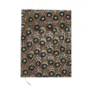 Grand carnet de notes fleuri kaki block print - Delhi d'antan