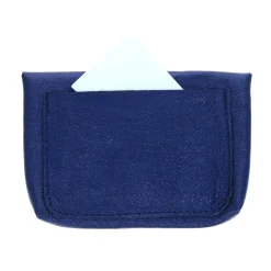 Grand porte-monnaie enveloppe bleu marine