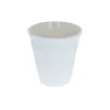 Grand verre en mélamine crème