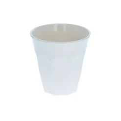 Grand verre en mélamine crème