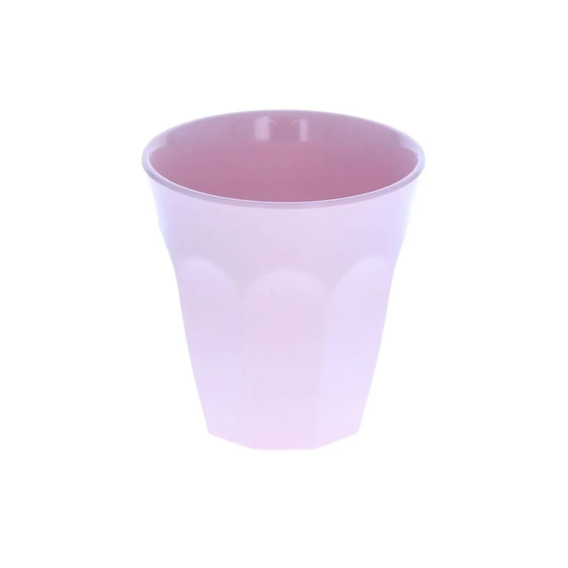 Grand verre en mélamine rose