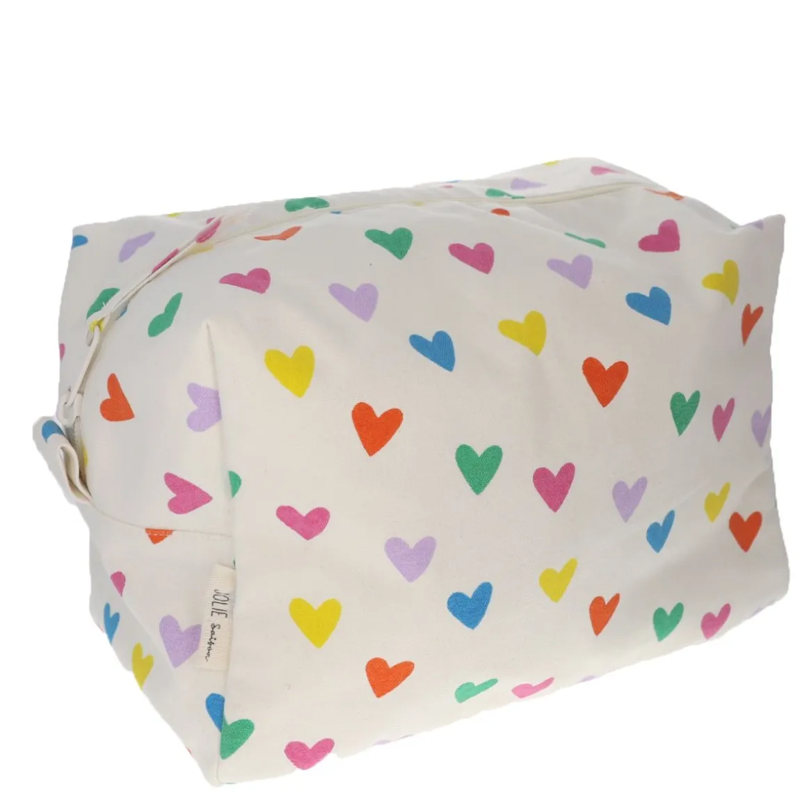 Grande trousse de toilette multicœurs