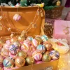Guirlande cloches et perles colorées