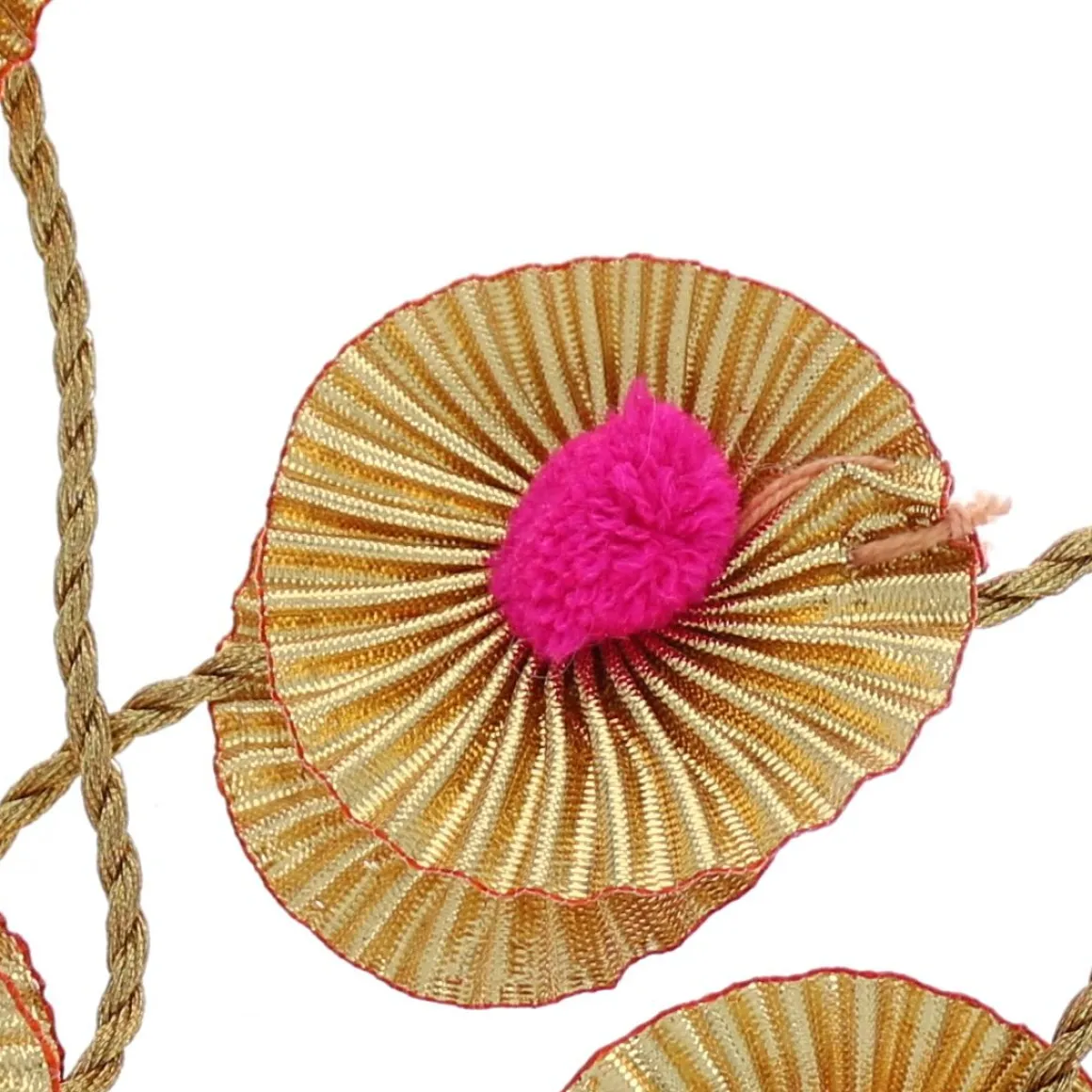 Guirlande Indienne doré et rose
