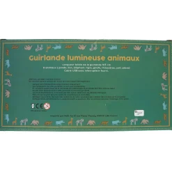Guirlande lumineuse animaux de la savane