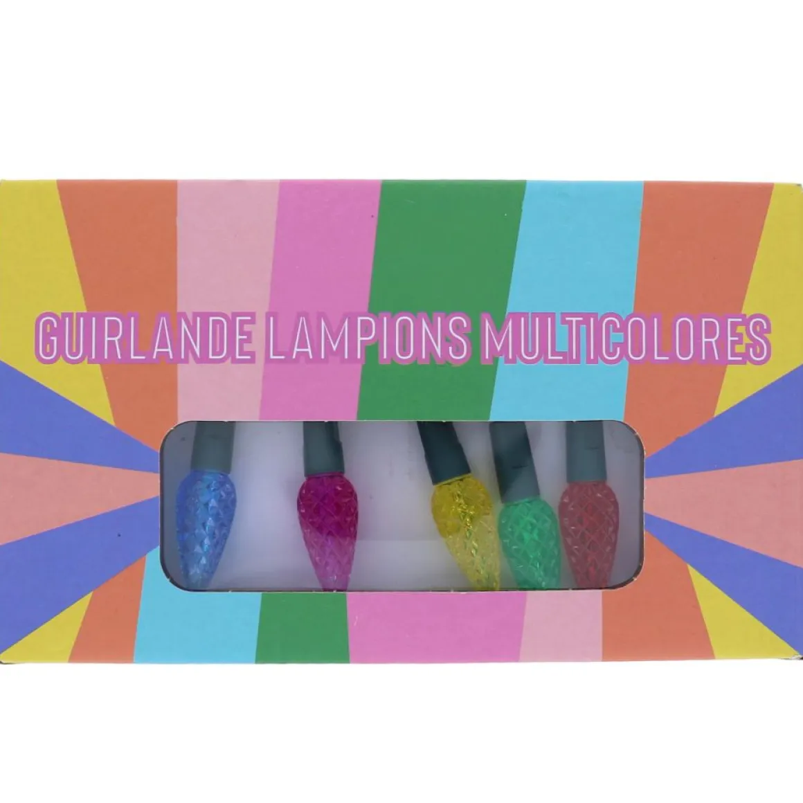 Guirlande lumineuse lampions multicolores