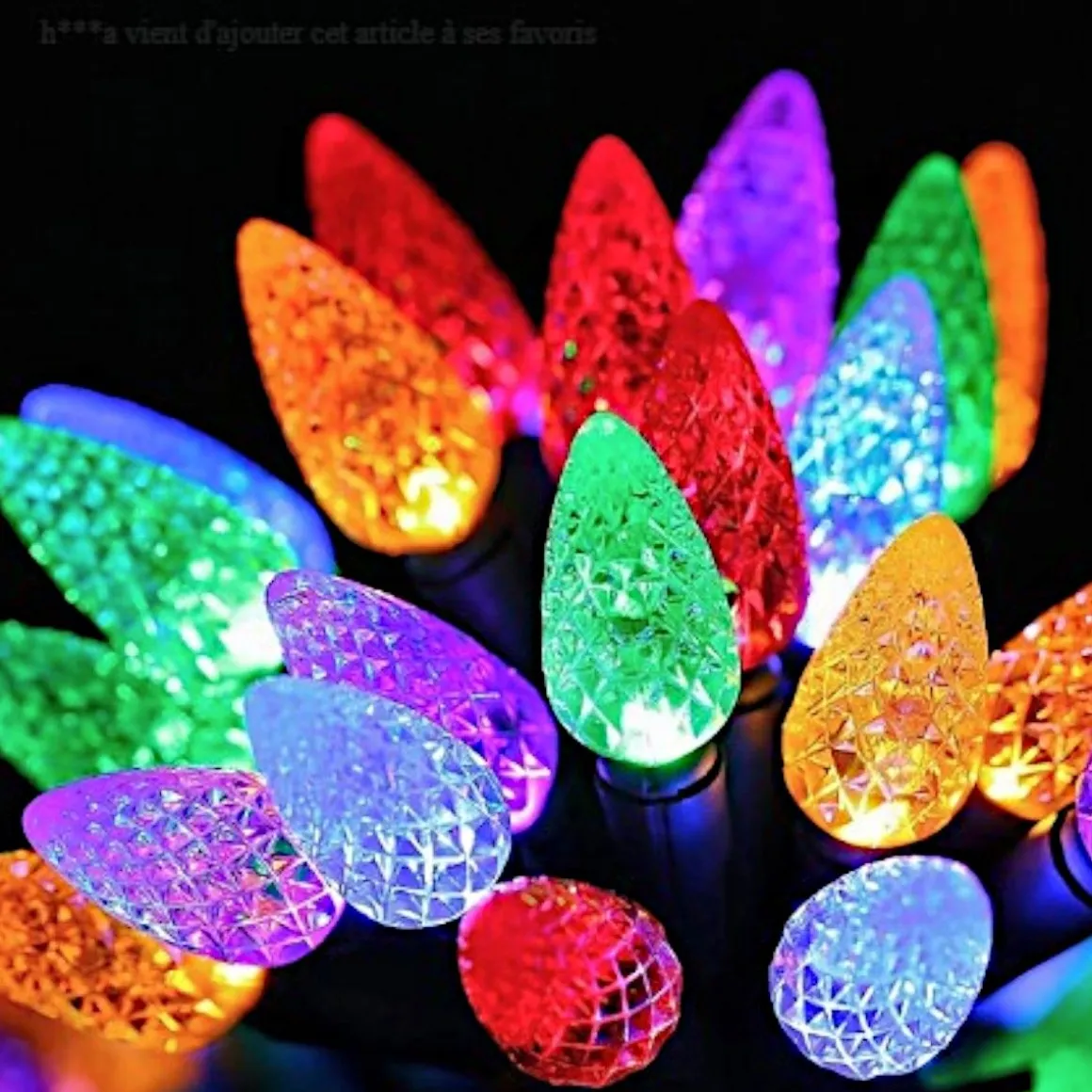 Guirlande lumineuse lampions multicolores