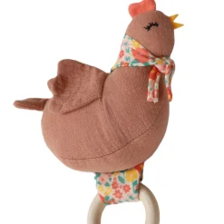 Hochet fleuri - La petite poule rousse