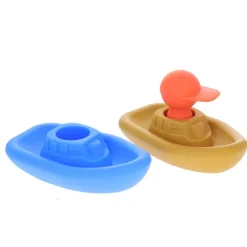 Jeu de bain en silicone bateaux et capitaine
