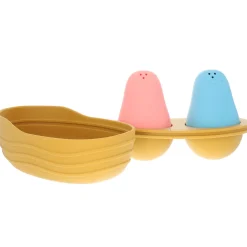 Jeu de bain en silicone bateau et pingouins