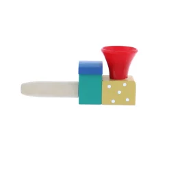 Jeu de balle à souffler train