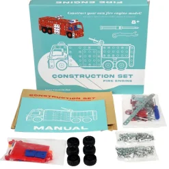 Jeu de construction camion de pompier