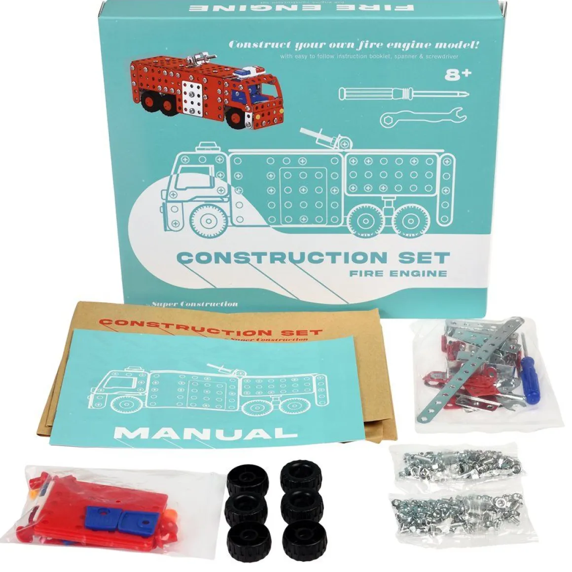 Jeu de construction camion de pompier