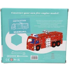 Jeu de construction camion de pompier