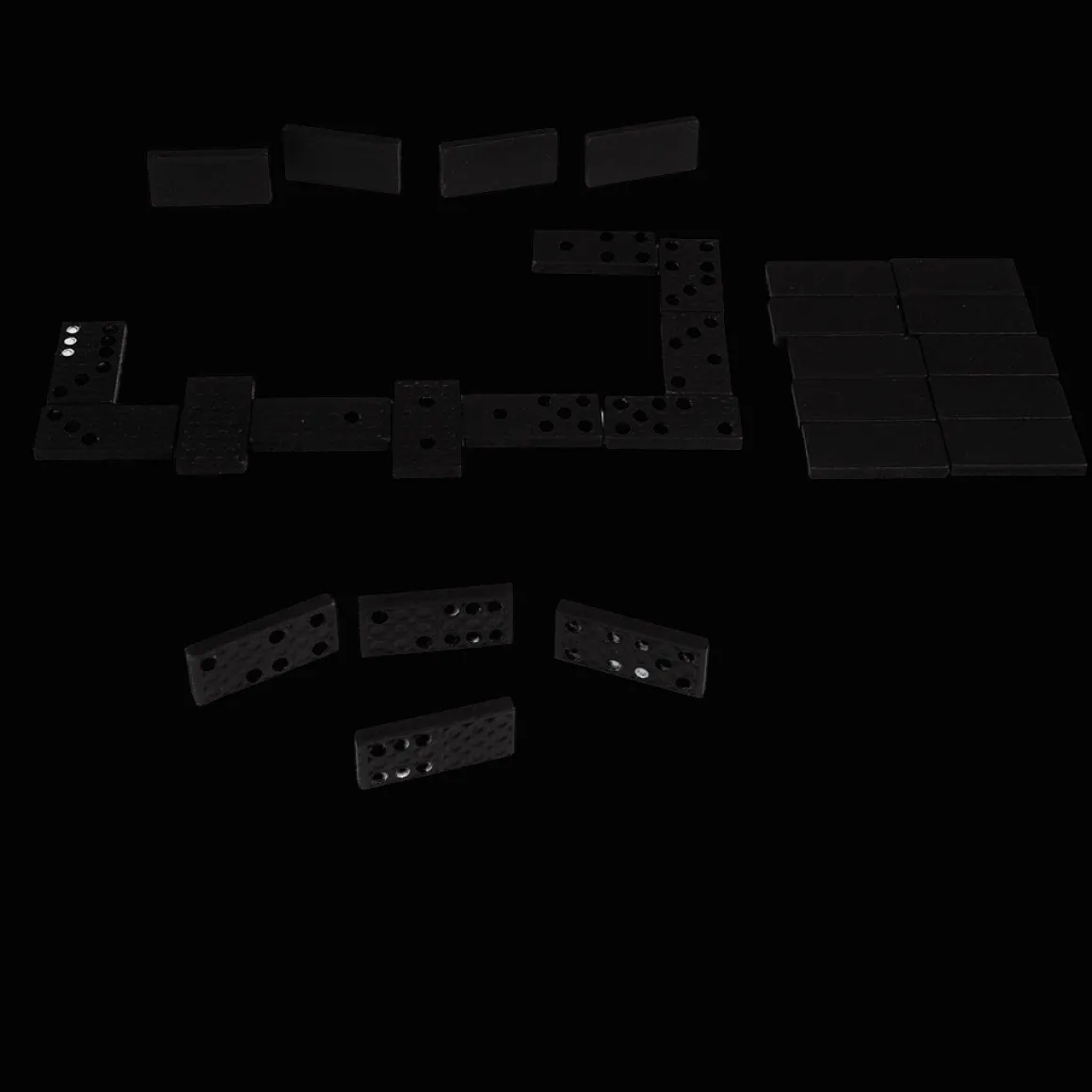 Jeu de dominos en bois