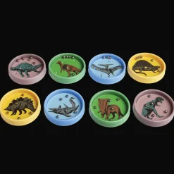Jeu de patience à billes dinosaures