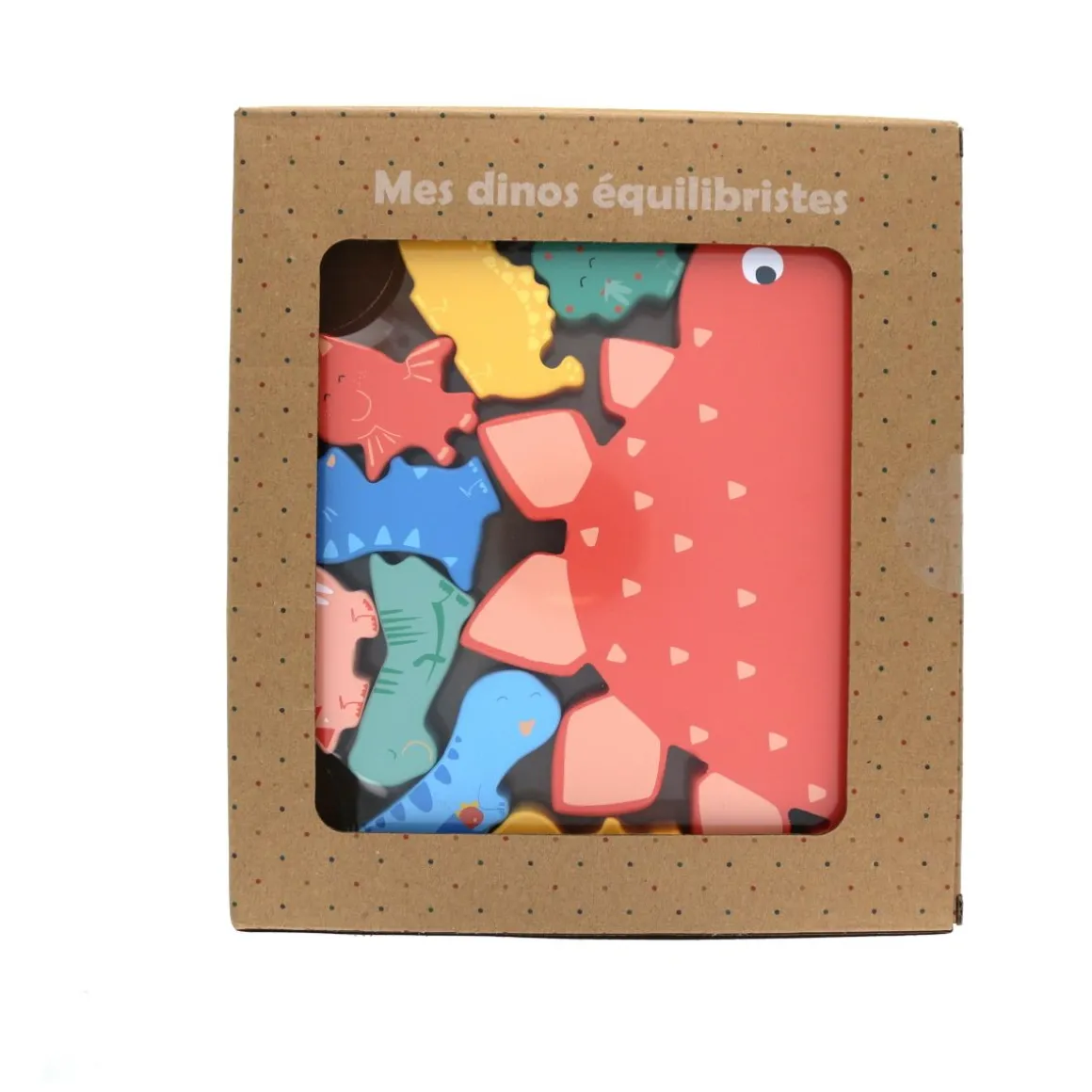 Jeu en bois dinosaures à empiler