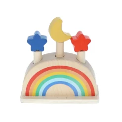 Jeu en bois Pop up arc en ciel