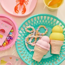 Jeux de bain en silicone 3 cornets de glace