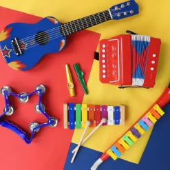 Jouet accordéon enfant rouge