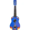 Jouet guitare bleue motifs flammes